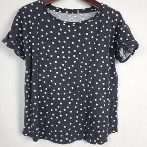 Maurices Large Polka-dot SS Top